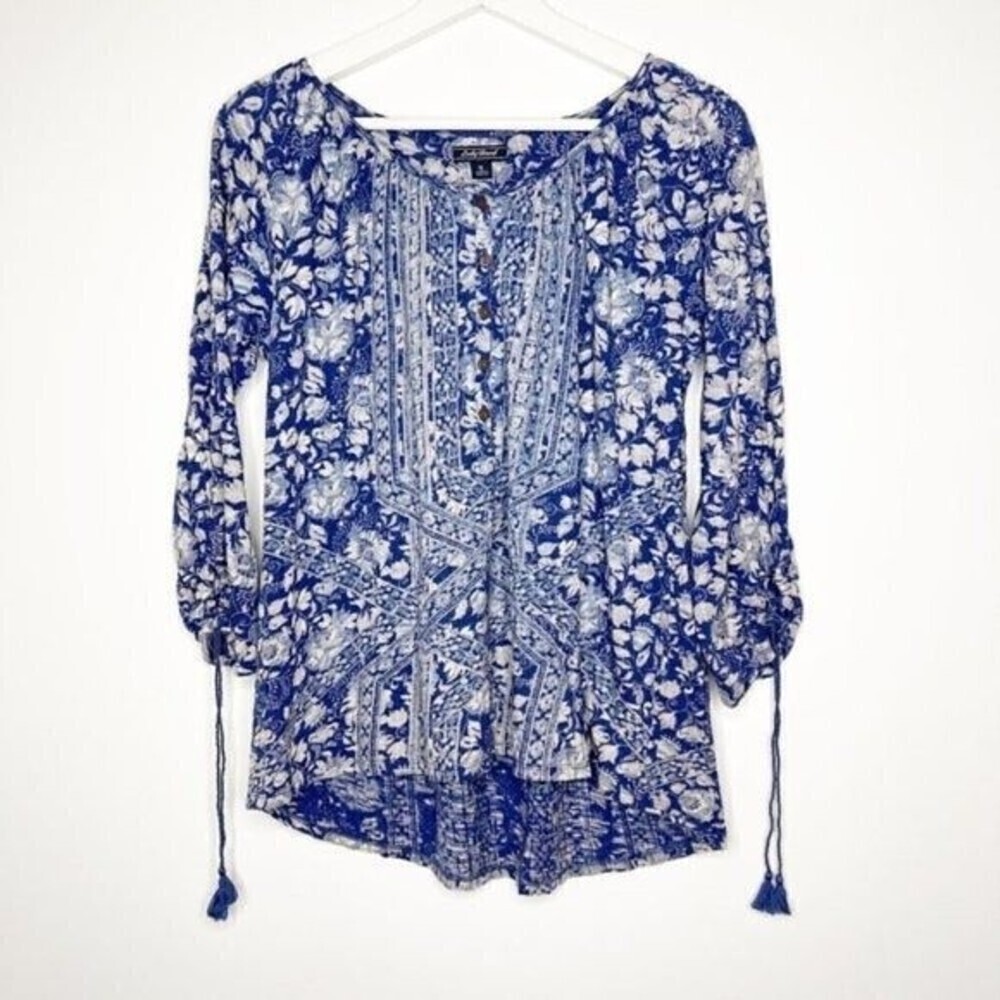 LUCKY BRAND Floral Printed Blouse 